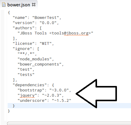 Bower dependencies