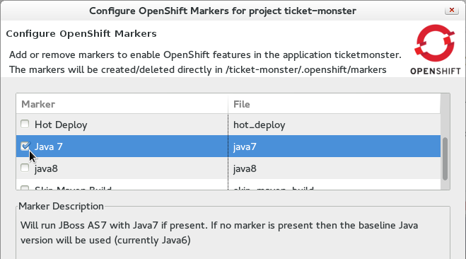 java7 marker