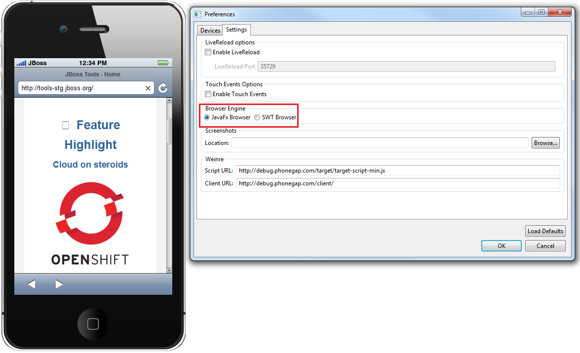 JavaFx web engine