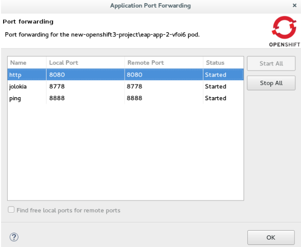 Start Port Forwarding