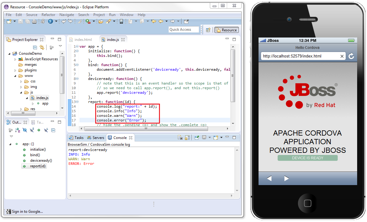 Eclipse Console Logging