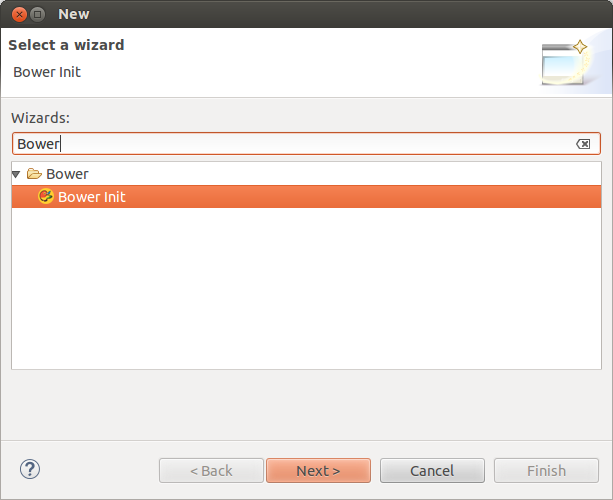 Bower Init wizard
