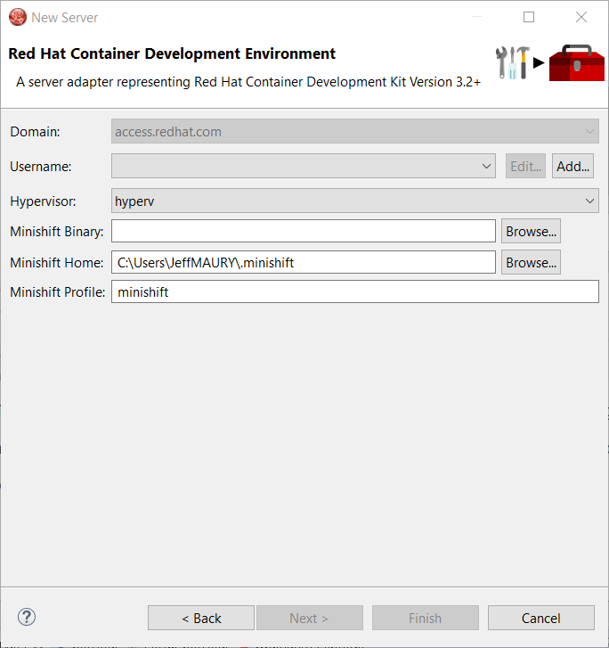 cdk server adapter wizard2