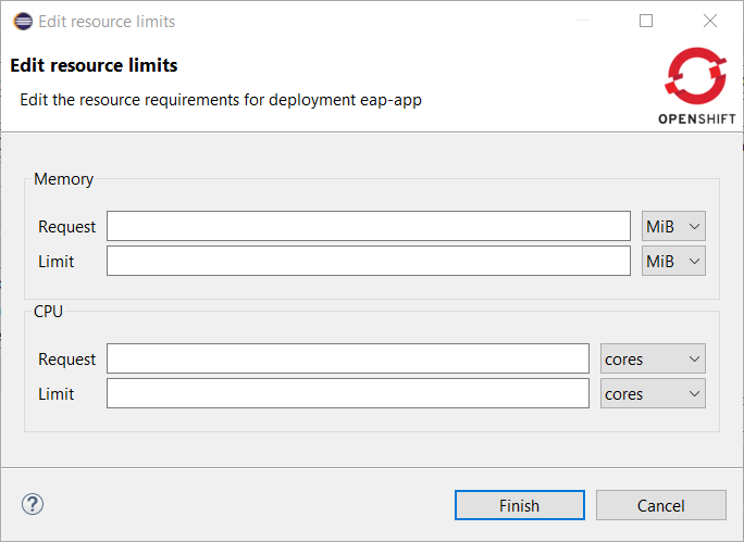 edit resource limits