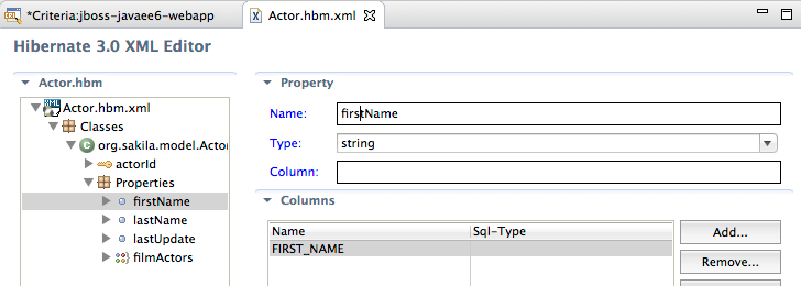 features hibernate hbmxml formeditor