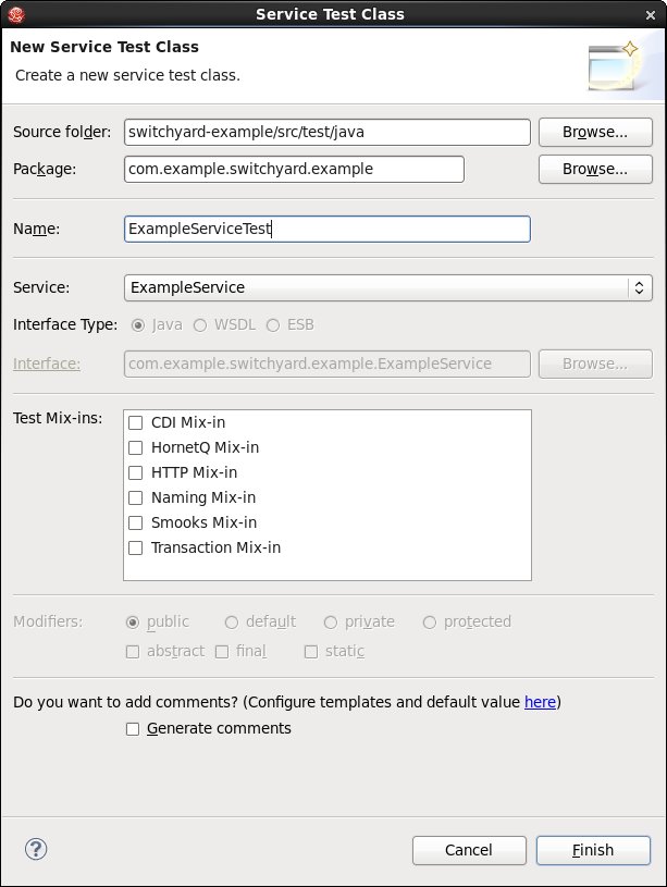 features switchyard new test wizard